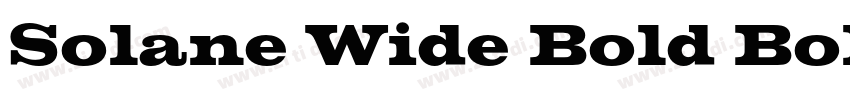 Solane Wide Bold Bol字体转换 Solane Wide Bold Bol字体转换